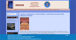 Desktop Screenshot of orion.pta.edu.pl